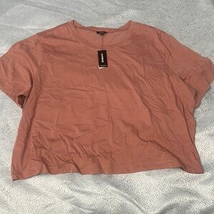 Express Women's Dusty Rose Short Sleeve Tee